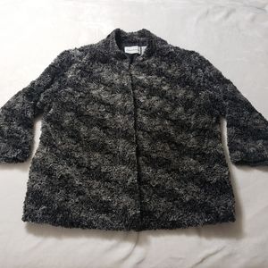 Alfred Dunner Black and Gray Jacket Size 8